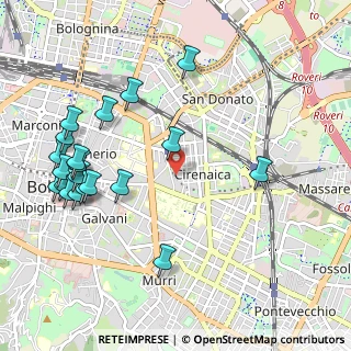 Mappa Via Mario Musolesi, 40138 Bologna BO, Italia (1.229)