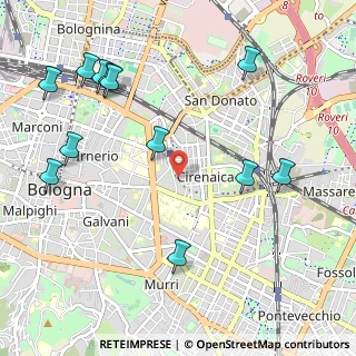 Mappa Via Mario Musolesi, 40138 Bologna BO, Italia (1.30167)