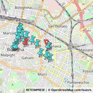Mappa Via Mario Musolesi, 40138 Bologna BO, Italia (1.08)