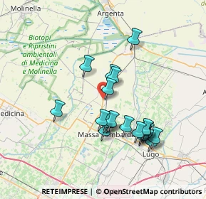 Mappa Via Biscie, 48017 Conselice RA, Italia (6.7195)