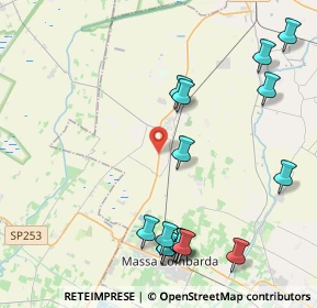 Mappa Via Biscie, 48017 Conselice RA, Italia (5.10133)