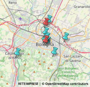 Mappa Via Francesco Rizzoli, 40124 Bologna BO, Italia (1.84727)