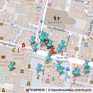 Mappa Via Francesco Rizzoli, 40124 Bologna BO, Italia (0.03913)