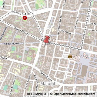 Mappa Via Alfredo Testoni, 1, 40123 Bologna, Bologna (Emilia Romagna)