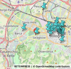Mappa Via Oreste Vancini, 40134 Bologna BO, Italia (2.187)