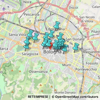 Mappa P.za Franklin Delano Roosevelt, 40121 Bologna BO, Italia (1.09737)