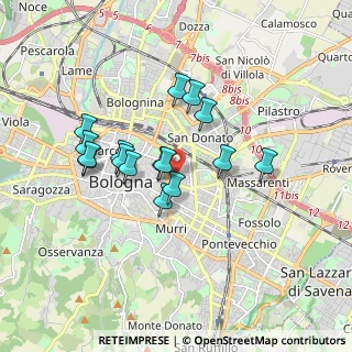 Mappa Via Zaccherini Alvisi, 40138 Bologna BO, Italia (1.50563)