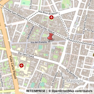 Mappa Via del Pratello, 24a, 40122 Bologna, Bologna (Emilia Romagna)