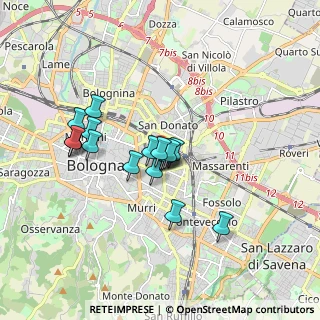 Mappa Via Giuseppe Bentivogli, 40138 Bologna BO, Italia (1.38056)