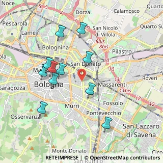 Mappa Via Giuseppe Bentivogli, 40138 Bologna BO, Italia (1.93636)