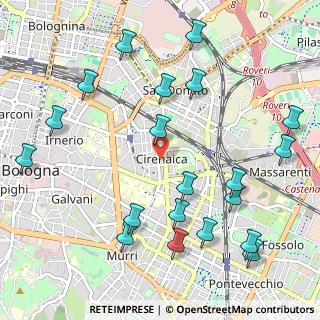 Mappa Via Giuseppe Bentivogli, 40138 Bologna BO, Italia (1.2915)