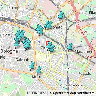 Mappa Via Giuseppe Bentivogli, 40138 Bologna BO, Italia (1.0345)