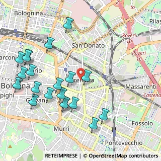 Mappa Via Giuseppe Bentivogli, 40138 Bologna BO, Italia (1.205)