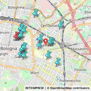 Mappa Via Giuseppe Bentivogli, 40138 Bologna BO, Italia (1.0575)