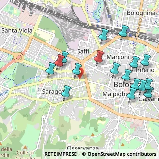 Mappa Via Giuseppe Pacchioni, 40134 Bologna BO, Italia (1.18471)