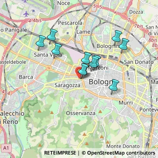 Mappa Via Giuseppe Pacchioni, 40134 Bologna BO, Italia (1.53)