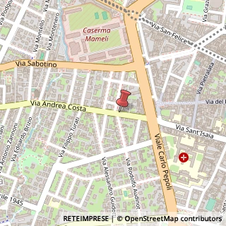 Mappa Via Andrea Costa, 35, 40134 Bologna, Bologna (Emilia Romagna)