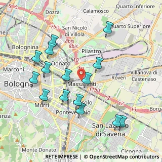 Mappa Via Luca della Robbia, 40138 Bologna BO, Italia (2.07333)