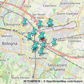 Mappa Via Luca della Robbia, 40138 Bologna BO, Italia (1.27429)