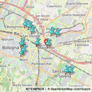 Mappa Via Luca della Robbia, 40138 Bologna BO, Italia (2.05923)