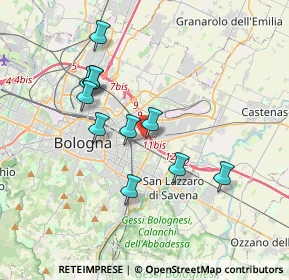 Mappa Via Santa Rita, 40138 Bologna BO, Italia (3.32727)