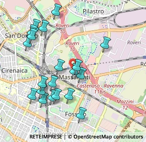 Mappa Via Santa Rita, 40138 Bologna BO, Italia (1.0375)