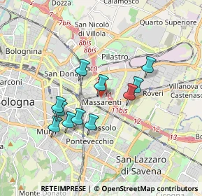 Mappa Via Santa Rita, 40138 Bologna BO, Italia (1.54182)
