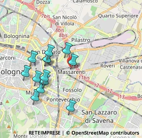 Mappa Via Santa Rita, 40138 Bologna BO, Italia (1.83846)