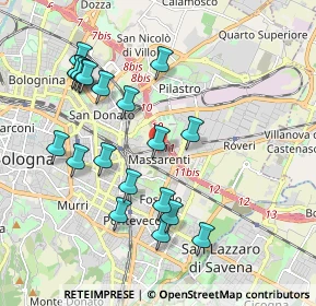 Mappa Via Santa Rita, 40138 Bologna BO, Italia (2.0355)
