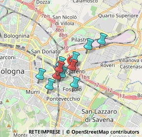 Mappa Via Santa Rita, 40138 Bologna BO, Italia (1.14727)