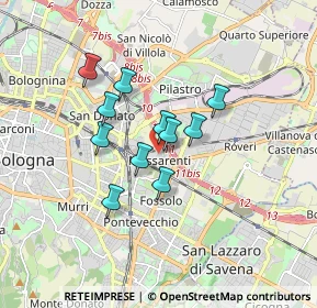 Mappa Via Santa Rita, 40138 Bologna BO, Italia (1.27182)