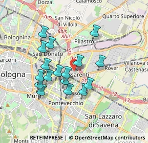Mappa Via Santa Rita, 40138 Bologna BO, Italia (1.57824)