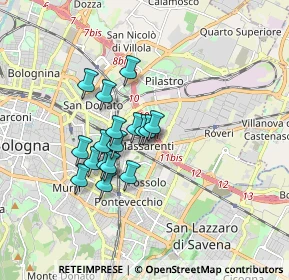 Mappa Via Santa Rita, 40138 Bologna BO, Italia (1.31353)