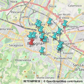 Mappa Via Giuseppe Petroni, 40126 Bologna BO, Italia (1.40688)