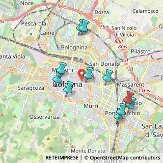 Mappa Via Giuseppe Petroni, 40126 Bologna BO, Italia (1.98818)