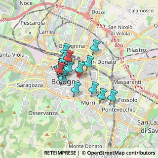 Mappa Via Giuseppe Petroni, 40126 Bologna BO, Italia (1.15176)