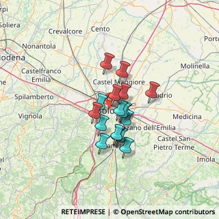 Mappa Via Monaldo Calari, 40122 Bologna BO, Italia (8.82824)