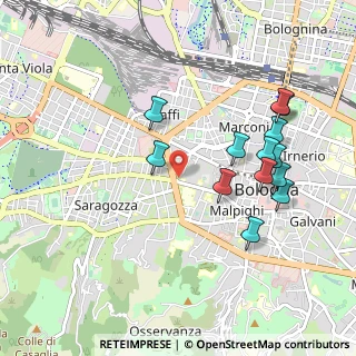 Mappa Via Monaldo Calari, 40122 Bologna BO, Italia (1.00154)