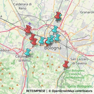 Mappa Via Monaldo Calari, 40122 Bologna BO, Italia (3.25571)