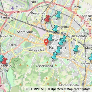 Mappa Via Monaldo Calari, 40122 Bologna BO, Italia (2.3975)