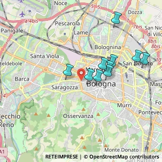 Mappa Via Monaldo Calari, 40122 Bologna BO, Italia (2.00273)
