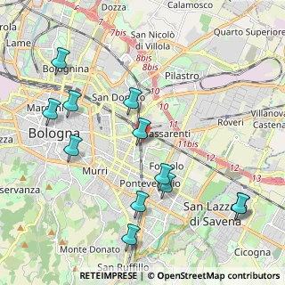 Mappa Via dei Gracchi, 40138 Bologna BO, Italia (2.40583)