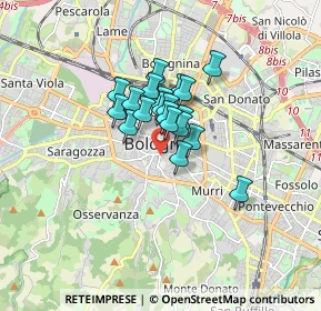 Mappa 40124 Bologna BO, Italia (1.0305)
