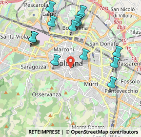 Mappa 40124 Bologna BO, Italia (2.20933)