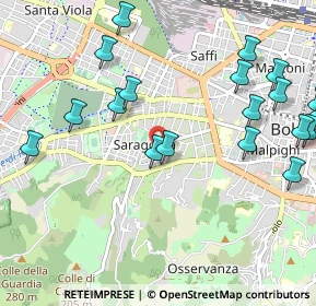 Mappa Via Giovanni Battista Melloni, 40134 Bologna BO, Italia (1.3265)