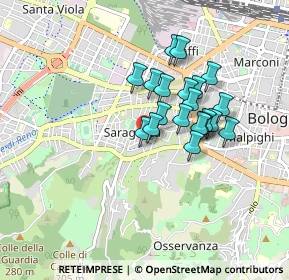 Mappa Via Giovanni Battista Melloni, 40134 Bologna BO, Italia (0.678)