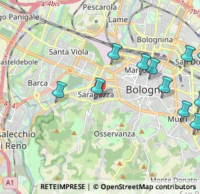 Mappa Via Giovanni Battista Melloni, 40134 Bologna BO, Italia (2.58636)