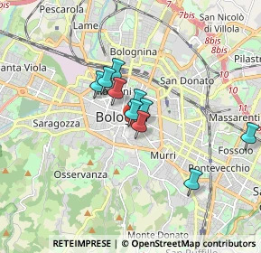 Mappa Via Farini, 40124 Bologna BO, Italia (1.48818)
