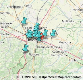 Mappa Via Properzia de' Rossi, 40138 Castenaso BO, Italia (8.82267)