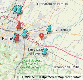 Mappa Via Properzia de' Rossi, 40138 Castenaso BO, Italia (4.88727)
